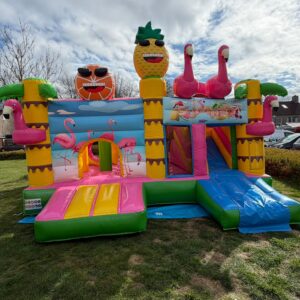 Springkussen Flamingo / Ananas